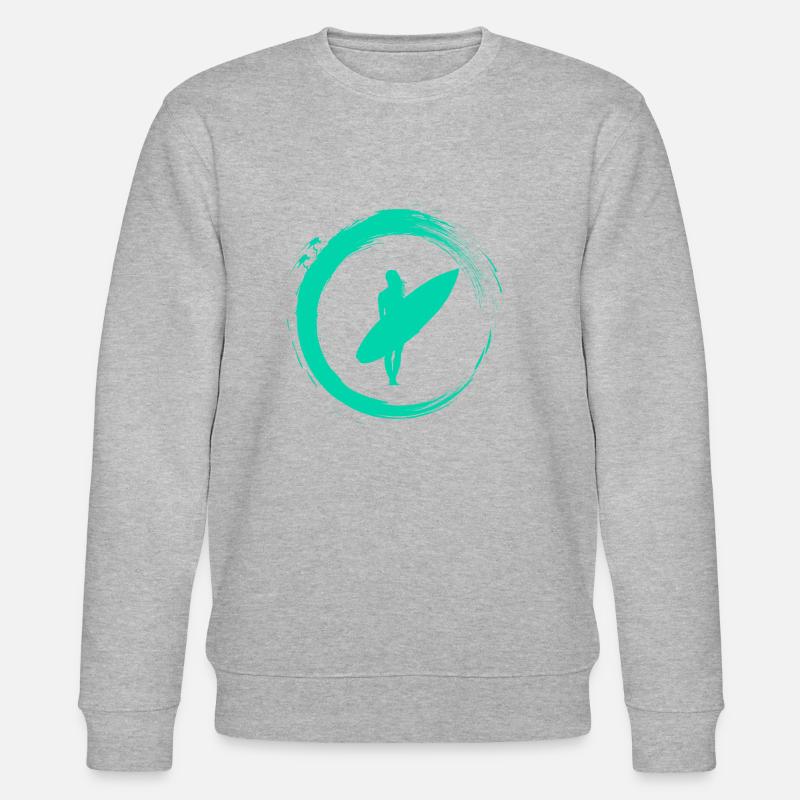 Surfer girl - Sweat bio CHANGER Stanley/Stella Unisexe - gris chiné