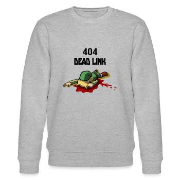 DEAD LINK SHIRT - Stanley/Stella CHANGER Unisex Organic Sweatshirt - heather grey - Front - Nik (191cm) & Marisol (170cm)
