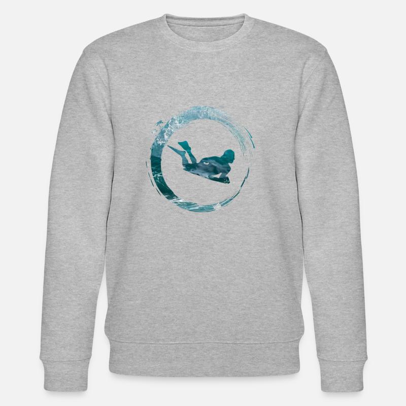 Bodyboard - Stanley/Stella Unisex Bio-Sweatshirt CHANGER  - Grau meliert