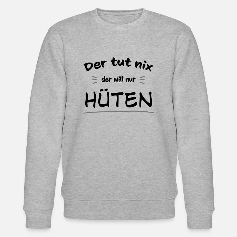 Der will nur hüten - Stanley/Stella Unisex Bio-Sweatshirt CHANGER  - Grau meliert