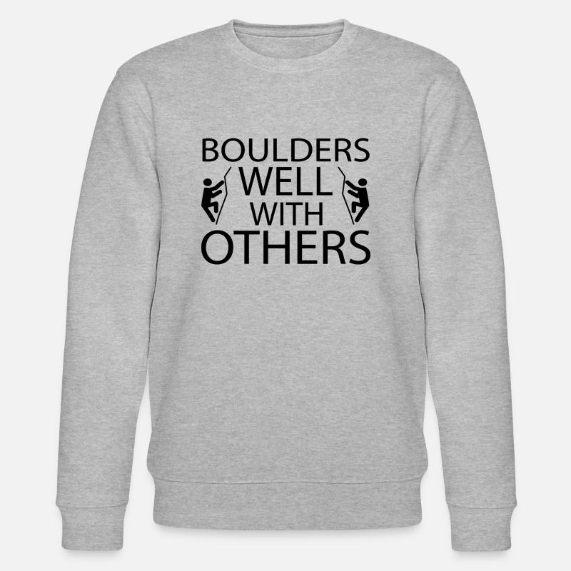 Escalade de bloc - Sweat bio CHANGER Stanley/Stella Unisexe - gris chiné