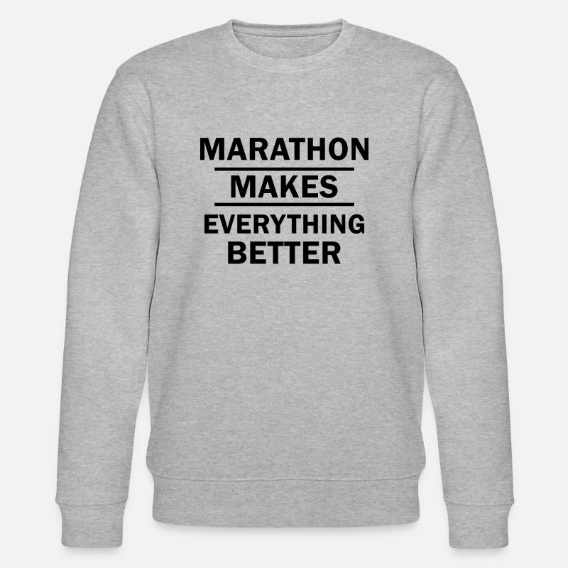 Course de marathon - Sweat bio CHANGER Stanley/Stella Unisexe - gris chiné