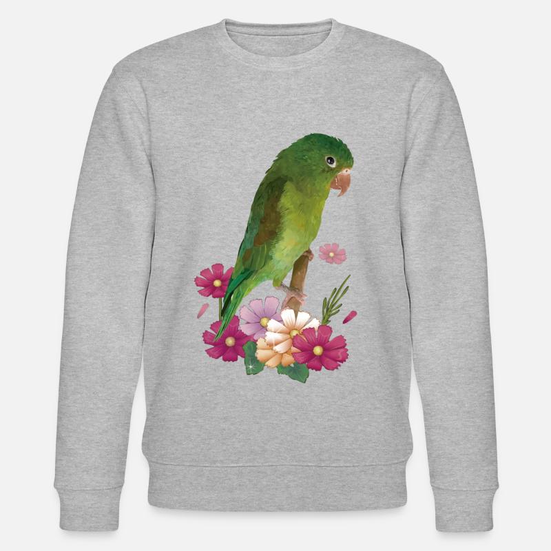 Der gebräunten Sittich - Stanley/Stella Unisex Bio-Sweatshirt CHANGER - Grau meliert