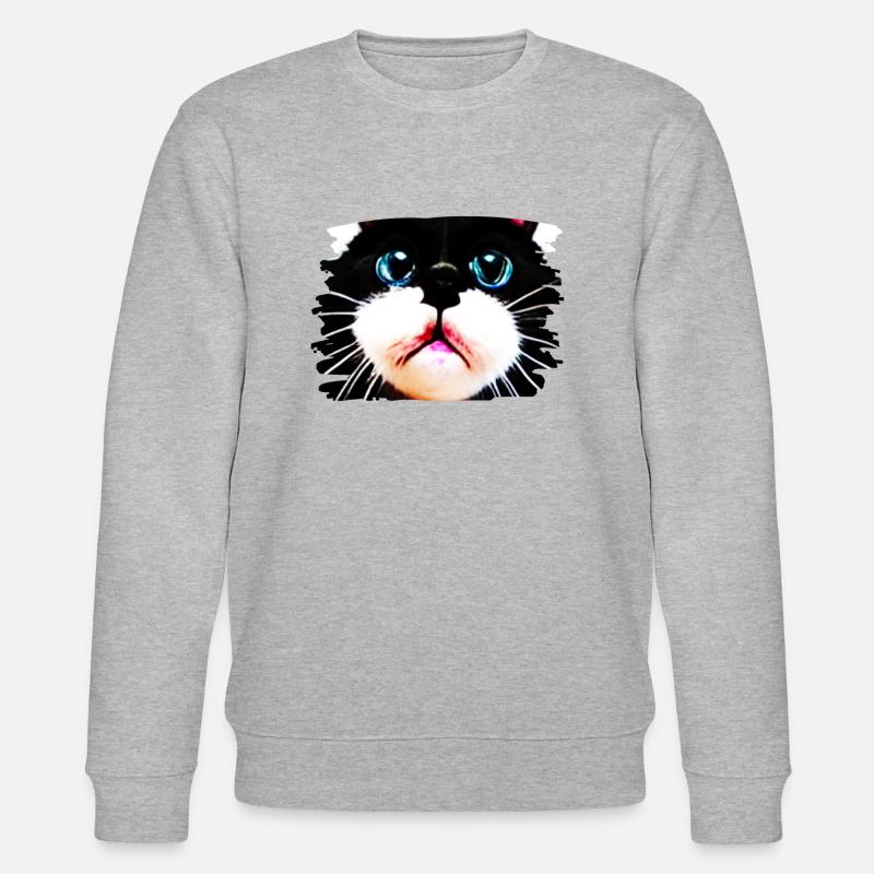 Cracy cat 7 - Stanley/Stella Unisex Bio-Sweatshirt CHANGER  - Grau meliert
