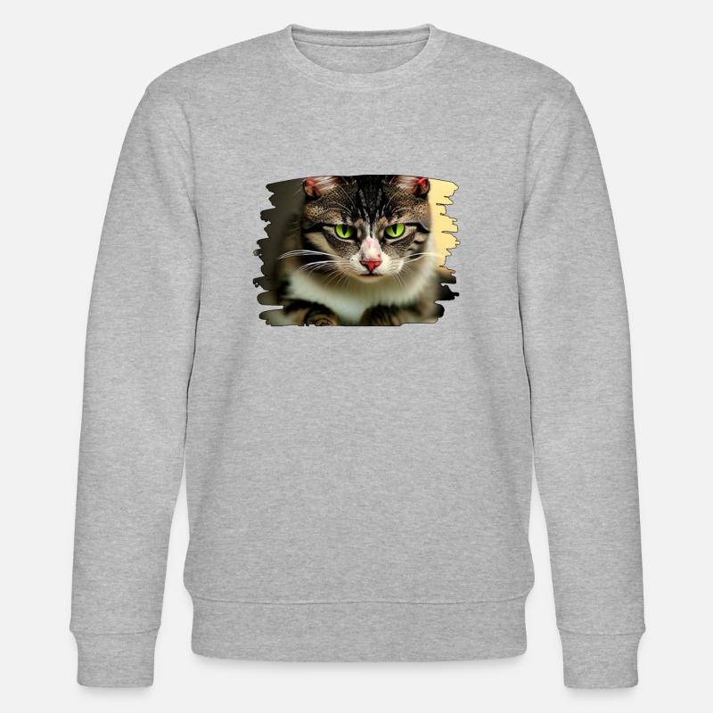 Cracy cat 6 - Stanley/Stella Unisex Bio-Sweatshirt CHANGER  - Grau meliert