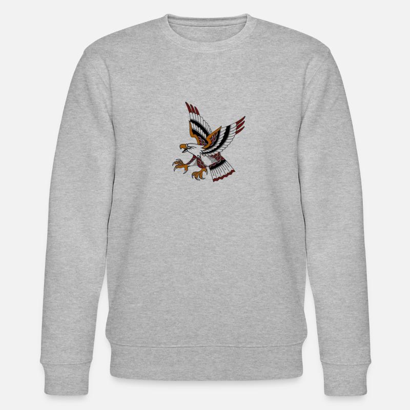 Old school eagle - Stanley/Stella Unisex Bio-Sweatshirt CHANGER  - Grau meliert