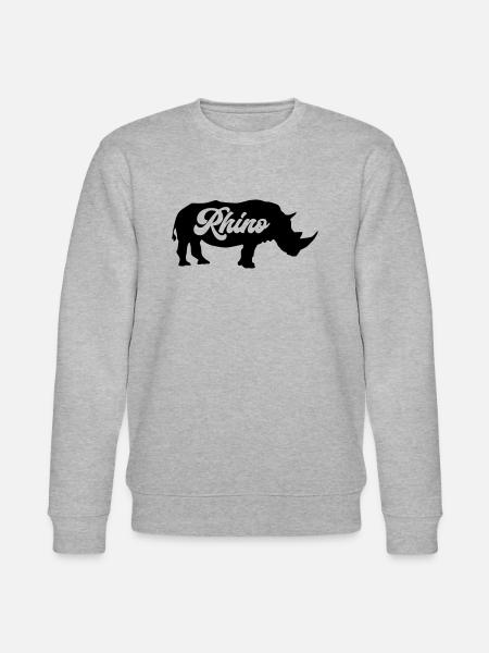 nashorn rhino - Stanley/Stella Unisex Bio-Sweatshirt CHANGER - Grau meliert