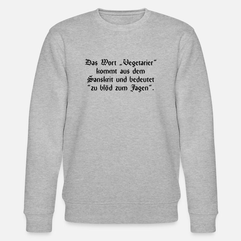 Lustiger Spruch - Stanley/Stella Unisex Bio-Sweatshirt CHANGER  - Grau meliert