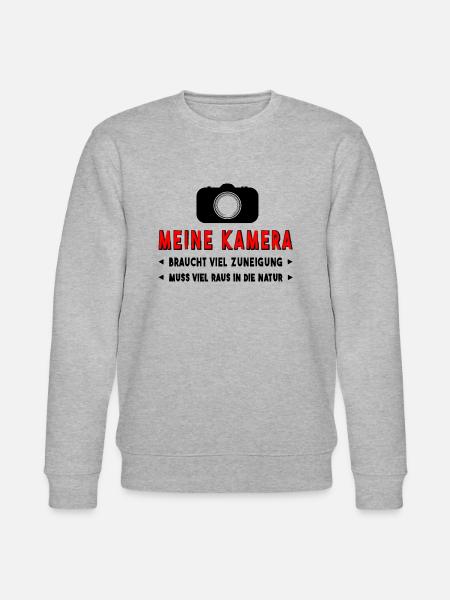 Kamera fotografieren - Stanley/Stella Unisex Bio-Sweatshirt CHANGER - Grau meliert