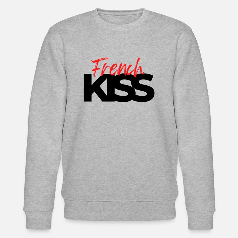 Zungenkuss - Stanley/Stella Unisex Bio-Sweatshirt CHANGER  - Grau meliert