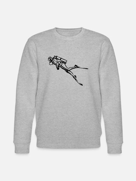diving - Stanley/Stella Unisex Bio-Sweatshirt CHANGER - Grau meliert