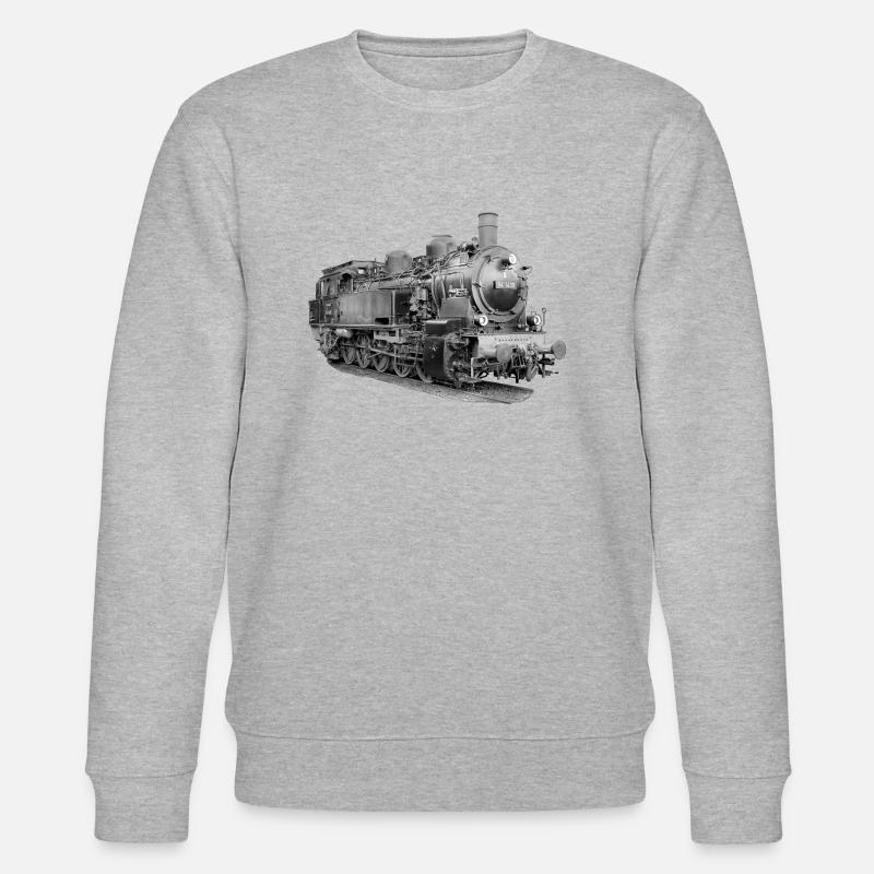 Dampflokomotive - Stanley/Stella Unisex Bio-Sweatshirt CHANGER  - Grau meliert