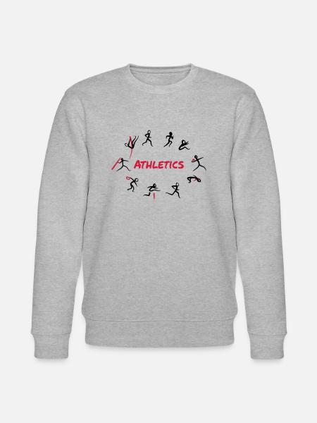 Leichtathletik, Zehnkampf - Stanley/Stella Unisex Bio-Sweatshirt CHANGER  - Grau meliert