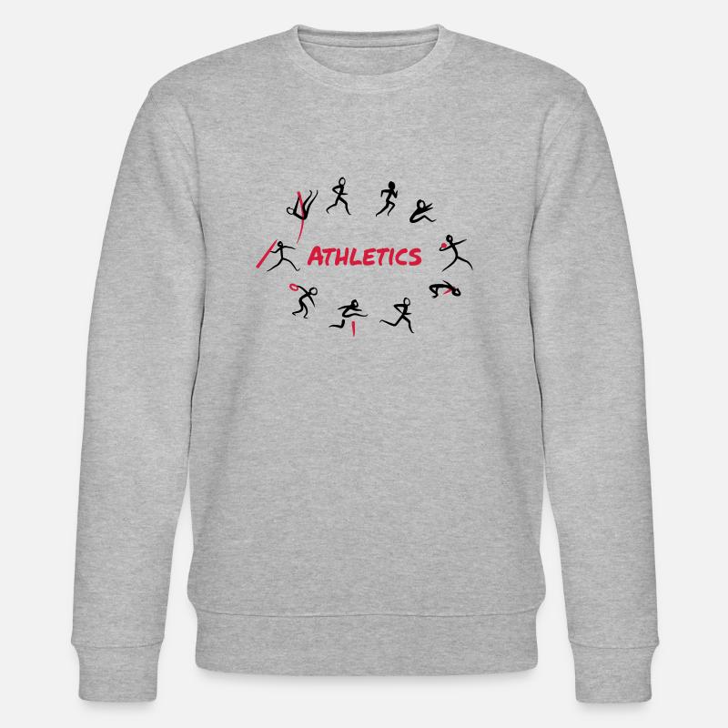 Leichtathletik, Zehnkampf - Stanley/Stella Unisex Bio-Sweatshirt CHANGER  - Grau meliert