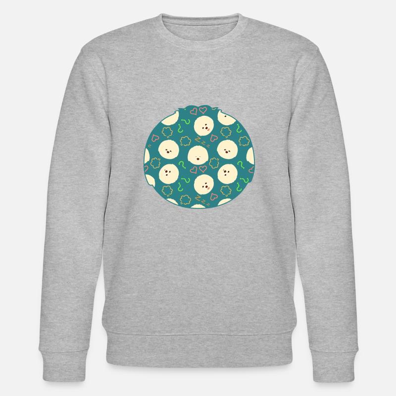 Bichon Frise Chien Emoji - Sweat bio CHANGER Stanley/Stella Unisexe - gris chiné