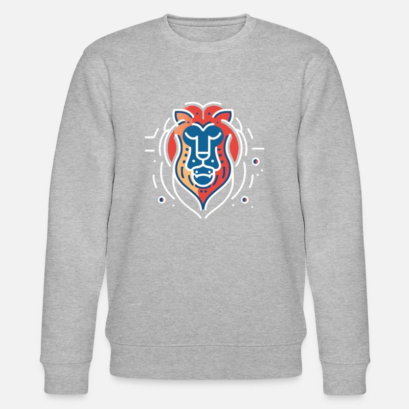 Weiser Löwe - Stanley/Stella Unisex Bio-Sweatshirt CHANGER  - Grau meliert