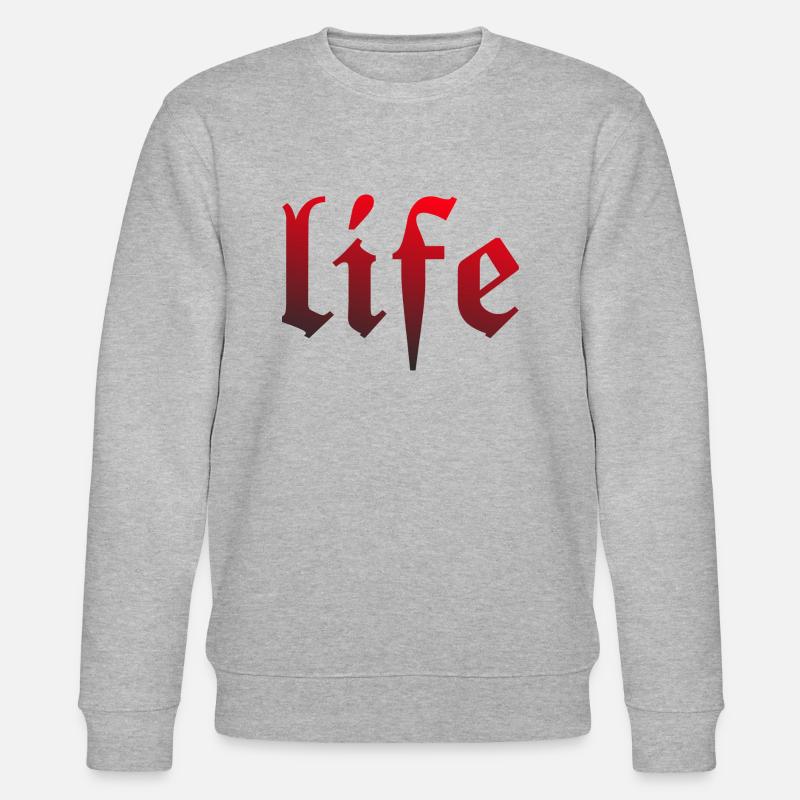 Life - Stanley/Stella Unisex Bio-Sweatshirt CHANGER  - Grau meliert