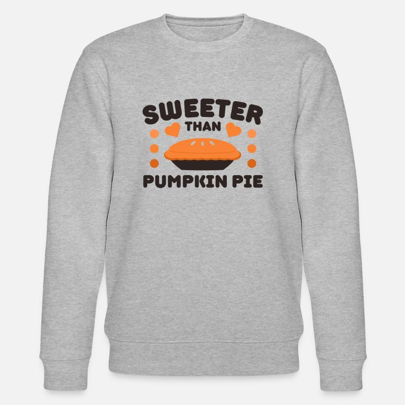 Sweeter Than Pumpkin Pie - Stanley/Stella Unisex Bio-Sweatshirt CHANGER  - Grau meliert