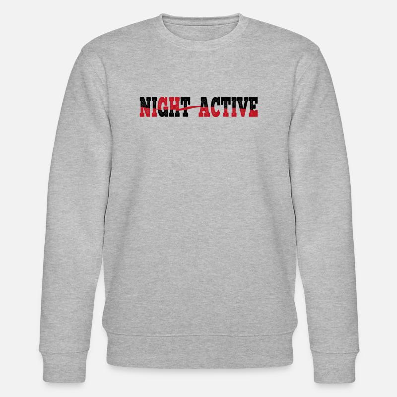 NIGHT ACTIVE T-shirt pullover sweatshirt - Sweat bio CHANGER Stanley/Stella Unisexe - gris chiné