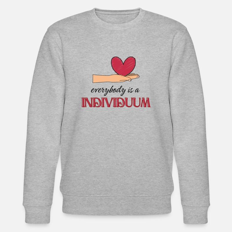 Everybody is a individuum - Stanley/Stella Unisex Bio-Sweatshirt CHANGER  - Grau meliert