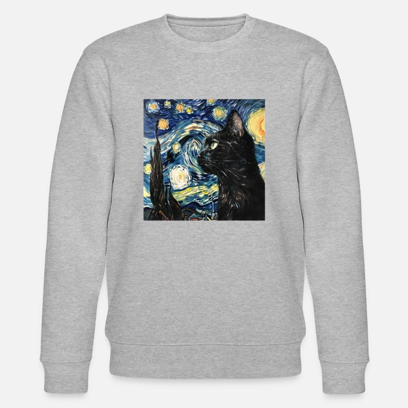 Chat, Motif De Chat - Sweat bio CHANGER Stanley/Stella Unisexe - gris chiné