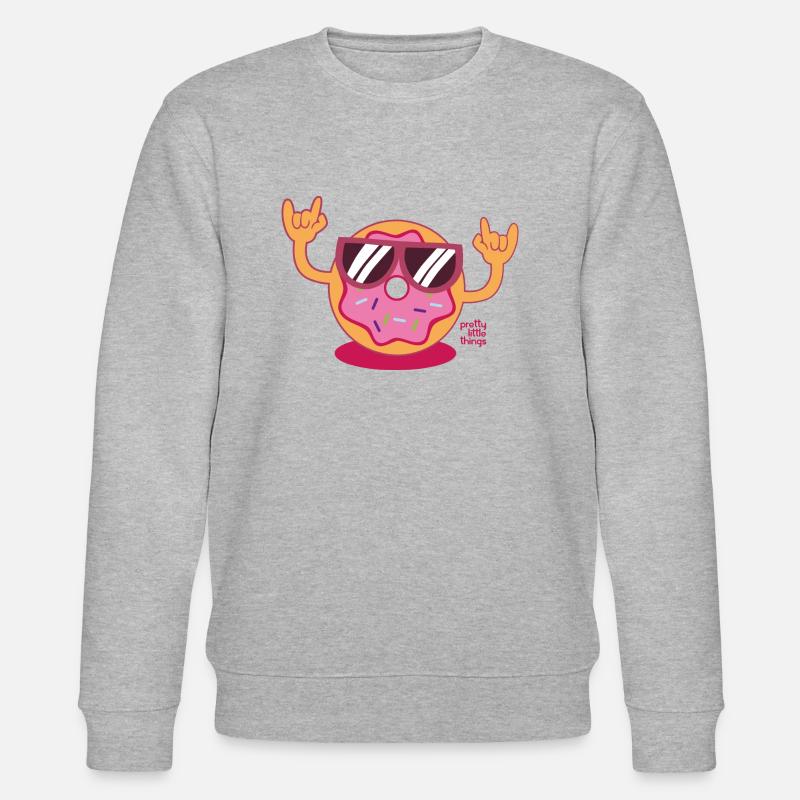 Süßigkeit Donut - Stanley/Stella Unisex Bio-Sweatshirt CHANGER  - Grau meliert