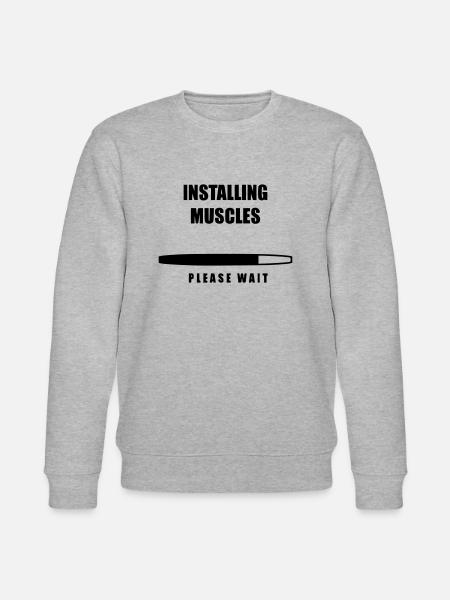 Gym gym workout bodybuilding - Stanley/Stella CHANGER Unisex Organic Sweatshirt - heather grey