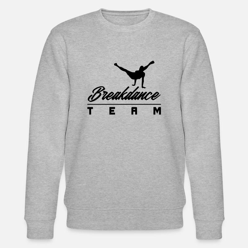 breakdancer bboy team - Stanley/Stella Unisex Bio-Sweatshirt CHANGER  - Grau meliert