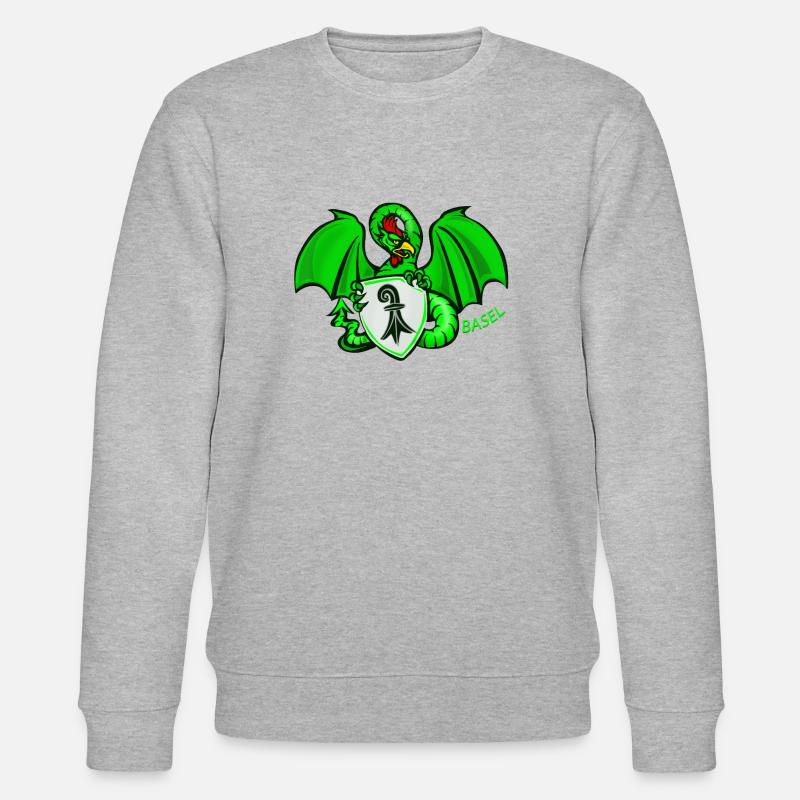 BASILISK of BASEL - Stanley/Stella Unisex Bio-Sweatshirt CHANGER  - Grau meliert