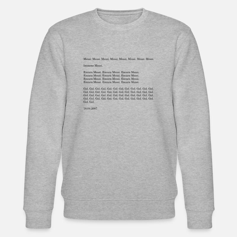 Encara Messi - Sweat bio CHANGER Stanley/Stella Unisexe - gris chiné