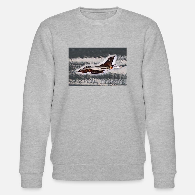 Tornado-Flamme im Studio - Stanley/Stella Unisex Bio-Sweatshirt CHANGER  - Grau meliert