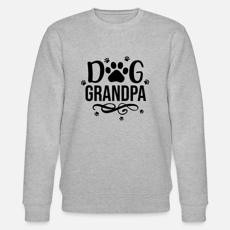Hund Opa 01 - Stanley/Stella Unisex Bio-Sweatshirt CHANGER  - Grau meliert