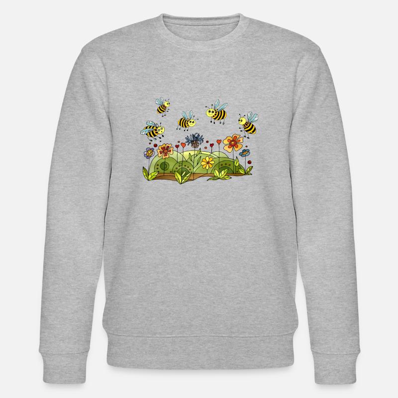 Insekten - Stanley/Stella Unisex Bio-Sweatshirt CHANGER  - Grau meliert
