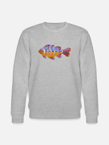 Poisson - Sweat bio CHANGER Stanley/Stella Unisexe - gris chiné