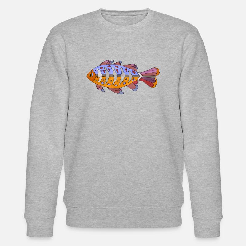 Poisson - Sweat bio CHANGER Stanley/Stella Unisexe - gris chiné