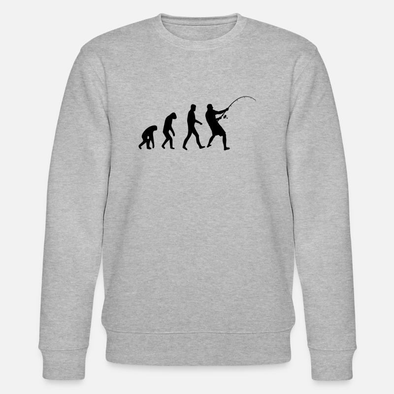 Angler Evolution Shirt - Stanley/Stella Unisex Bio-Sweatshirt CHANGER - Grau meliert