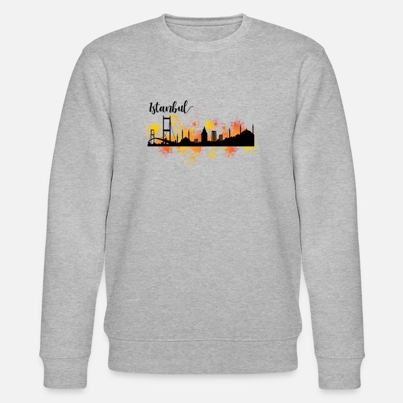 Bosphore d'Istanbul - Sweat bio CHANGER Stanley/Stella Unisexe - gris chiné