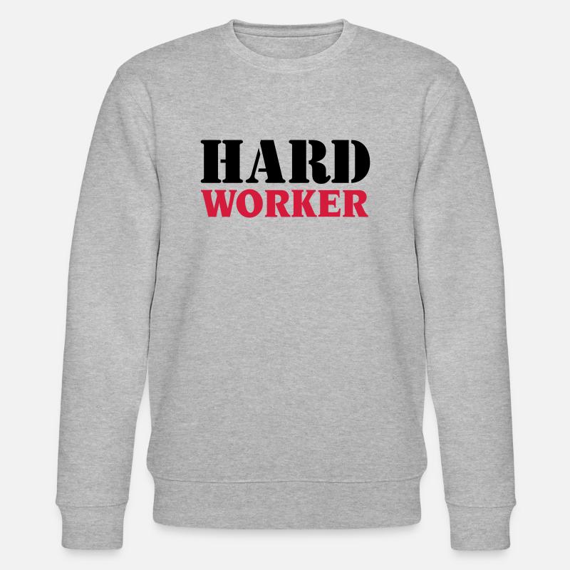 Hard worker - Stanley/Stella Unisex Bio-Sweatshirt CHANGER  - Grau meliert