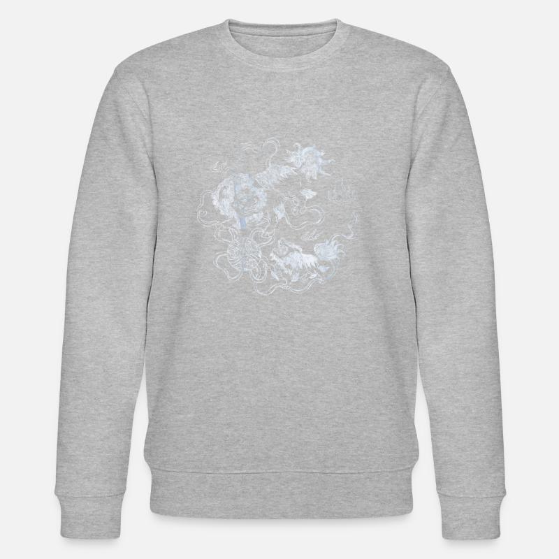 Dragon de tatouage chinois - Sweat bio CHANGER Stanley/Stella Unisexe - gris chiné