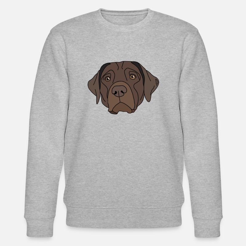 Labrador Retriever Design - Stanley/Stella Unisex Bio-Sweatshirt CHANGER  - Grau meliert