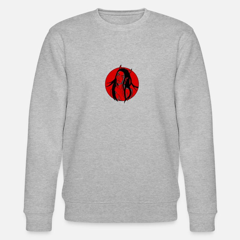 Red Demon - Stanley/Stella Unisex Bio-Sweatshirt CHANGER  - Grau meliert
