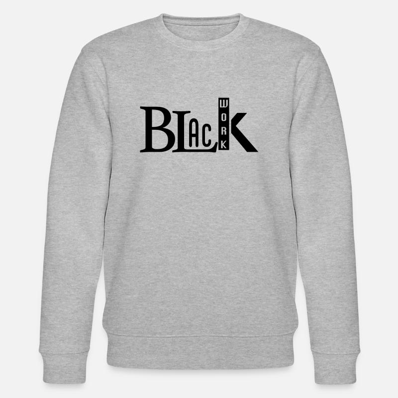 black work - Stanley/Stella Unisex Bio-Sweatshirt CHANGER  - Grau meliert