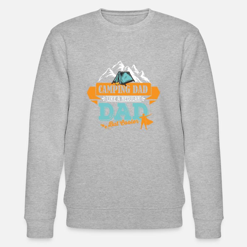 Camping Vater Papa cooler - Stanley/Stella Unisex Bio-Sweatshirt CHANGER  - Grau meliert