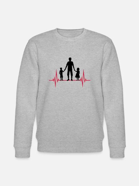 Frequency 2 Children Papa - Stanley/Stella CHANGER Unisex Organic Sweatshirt - heather grey