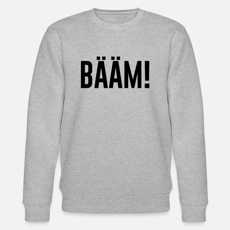 Bääm Geschenkidee Sprüche Spruch - Stanley/Stella Unisex Bio-Sweatshirt CHANGER  - Grau meliert