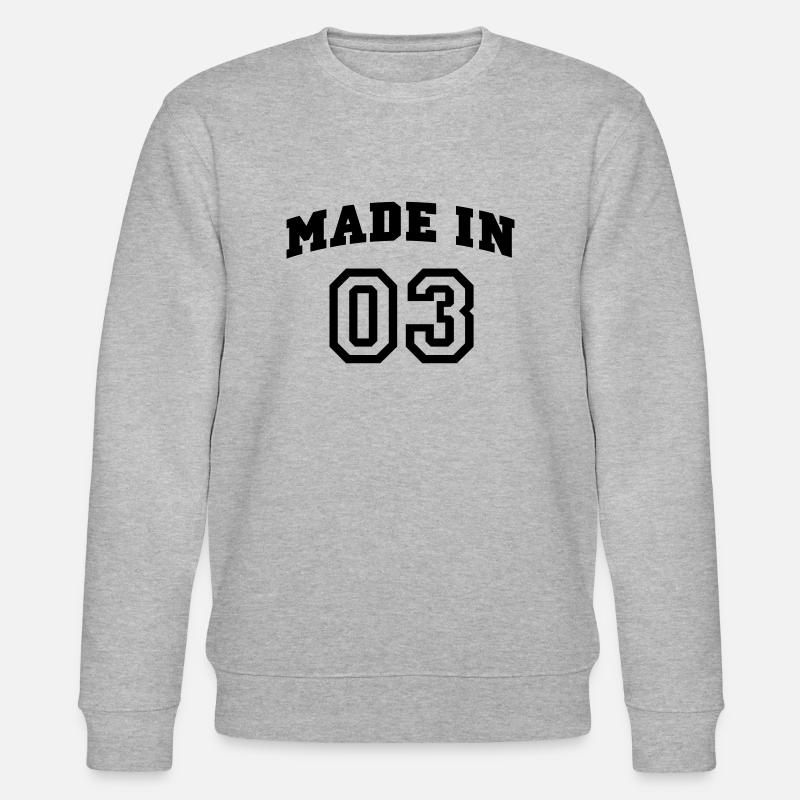 mp_madein03a - Stanley/Stella Unisex Bio-Sweatshirt CHANGER  - Grau meliert