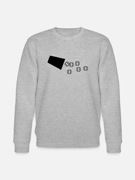 wuerfeln_6er_2c - Stanley/Stella Unisex Bio-Sweatshirt CHANGER  - Grau meliert