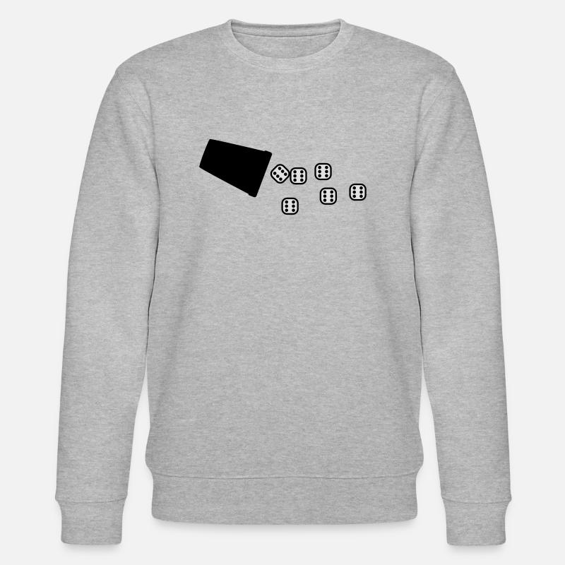 wuerfeln_6er_2c - Sweat bio CHANGER Stanley/Stella Unisexe - gris chiné