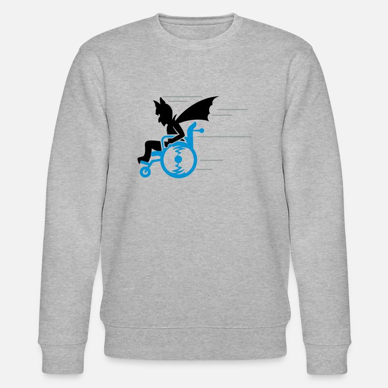 senior superhero (3c) - Stanley/Stella Unisex Bio-Sweatshirt CHANGER - Grau meliert