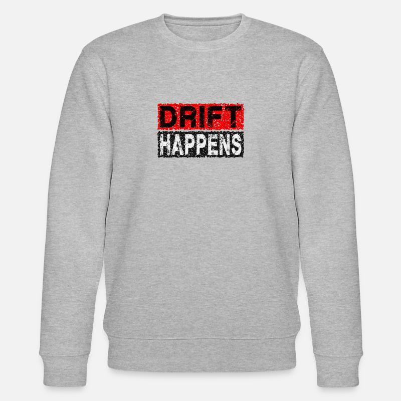 DRIFT HAPPENS - Stanley/Stella Unisex Bio-Sweatshirt CHANGER  - Grau meliert